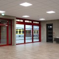 Blick vom Speisesaal in den Pausenhof